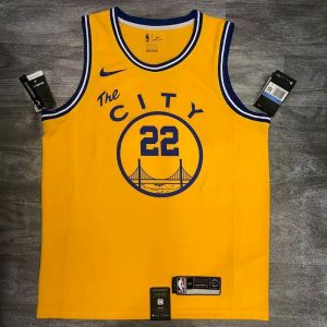 Andrew Wiggins Men's Yellow Player Jersey - The City Classic Edition